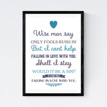 Load image into Gallery viewer, Can't Help Falling In Love (Elvis Presley)