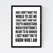 Load image into Gallery viewer, I Don't Want The World To See Me (The Goo Goo Dolls)