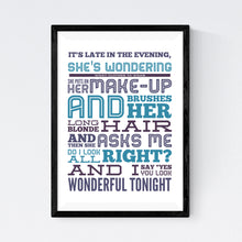 Load image into Gallery viewer, Wonderful Tonight (Eric Clapton)