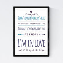 Load image into Gallery viewer, Friday I'm In Love (The Cure)