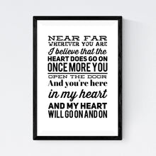 Load image into Gallery viewer, My Heart Will Go On (Celine Dion)