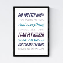 Load image into Gallery viewer, Wind Beneath My Wings (Bette Midler)